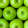 Green apples background