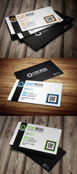 Free PSD: Flow Business Cards in 3 Colors