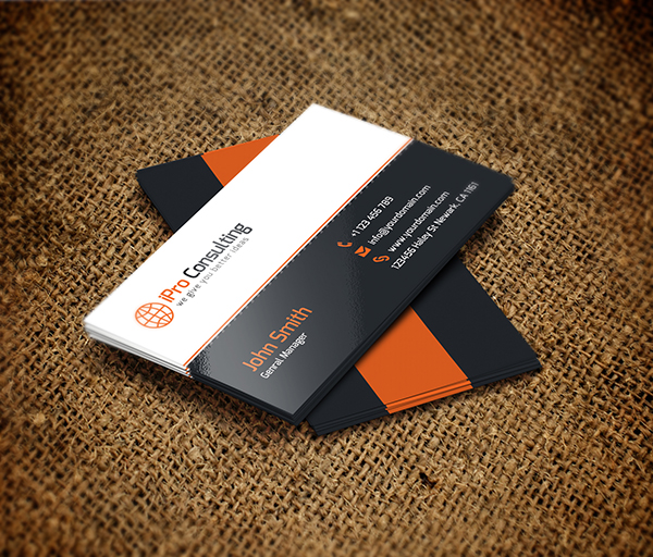 Free PSD: iPro Consulting Business Cards
