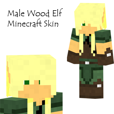 Wood Elf Male Minecraft Skin