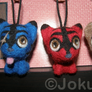 Kai Brothers as chibi_Needle felted key chains