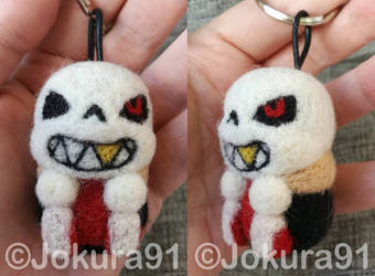 Underfell Sans - Needle felted keychain