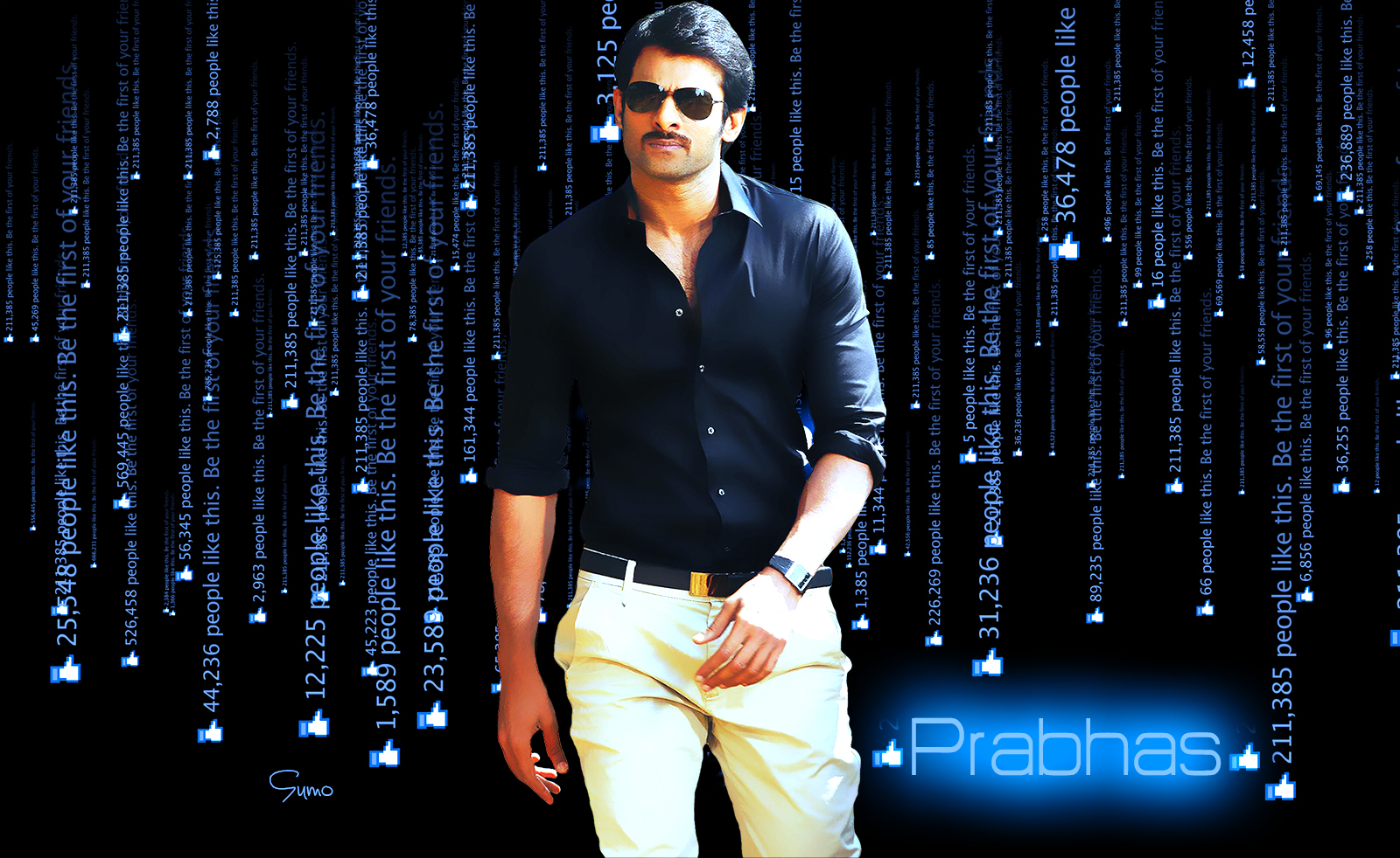 Unlimited Likes for Our Hero Prabhas by Sumanth0019 on DeviantArt
