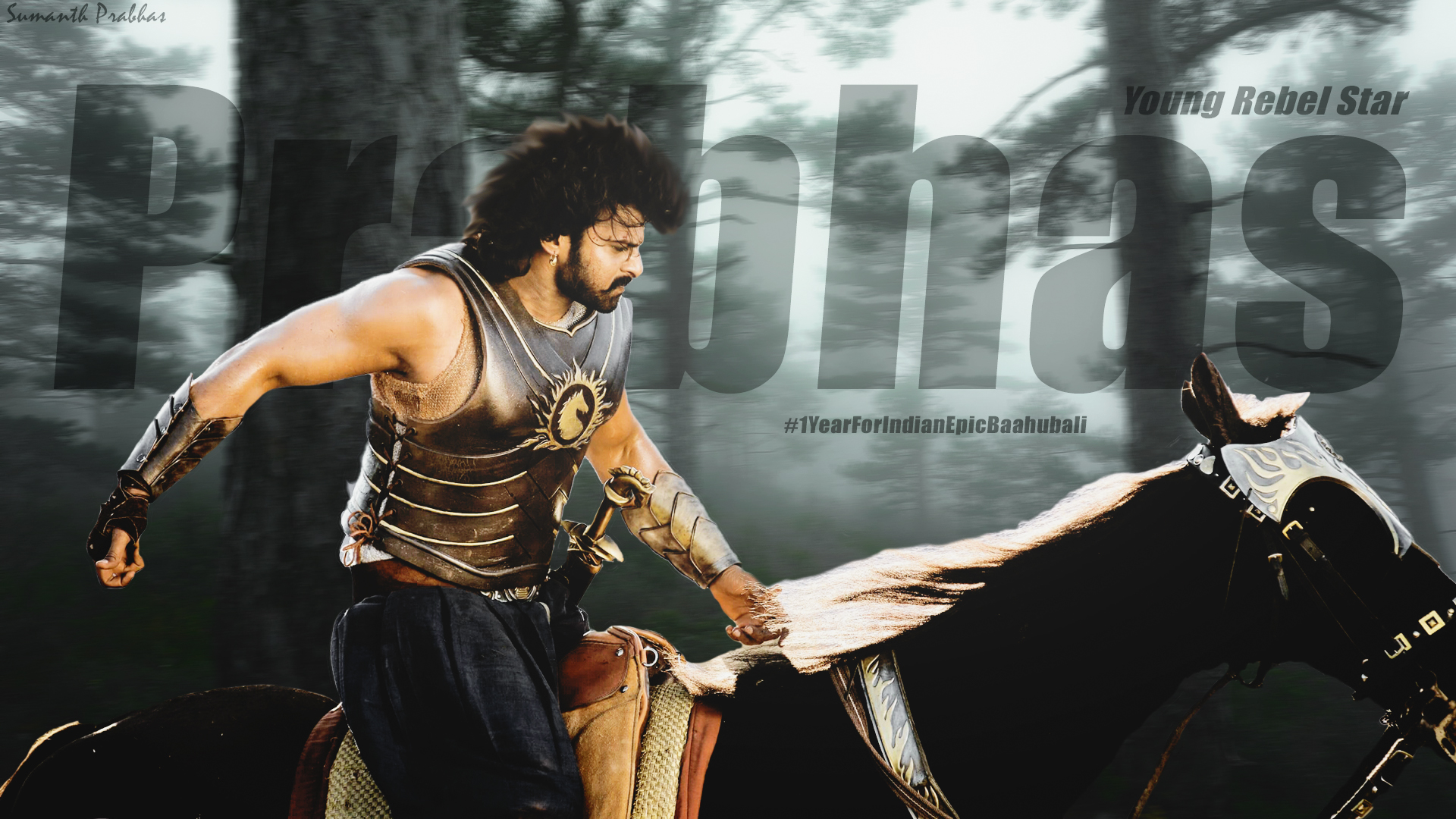 Prabhas Baahubali Riding Horse in Warfield by Sumanth0019 on DeviantArt