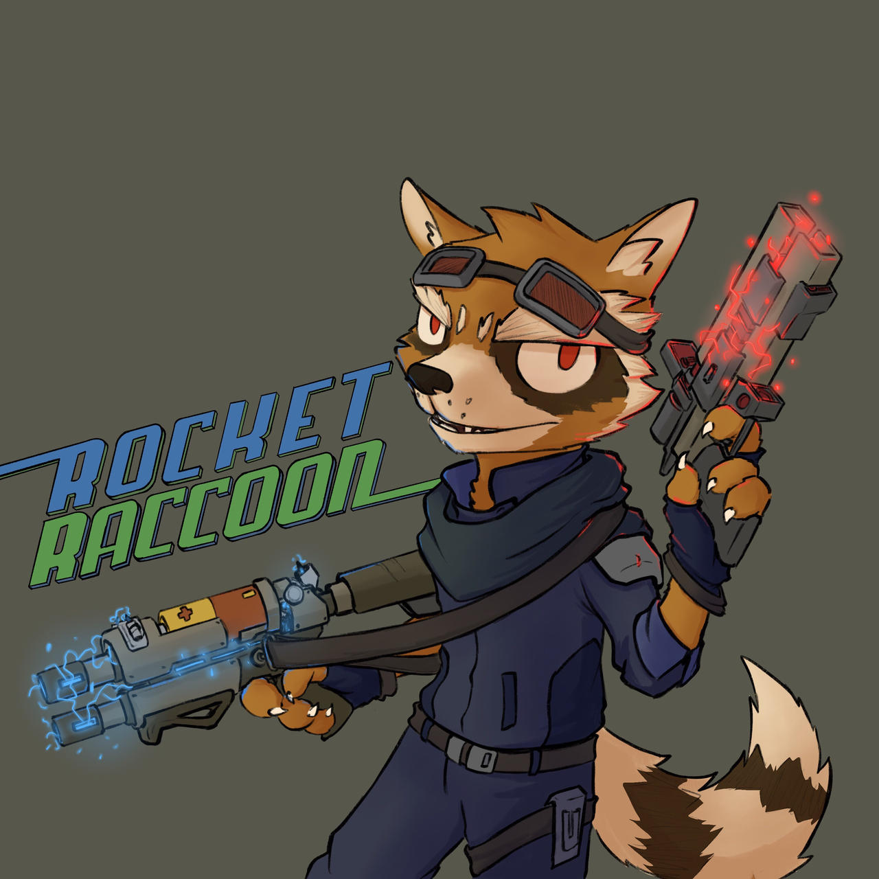 Rocket Raccoon fan art by March-14th on DeviantArt