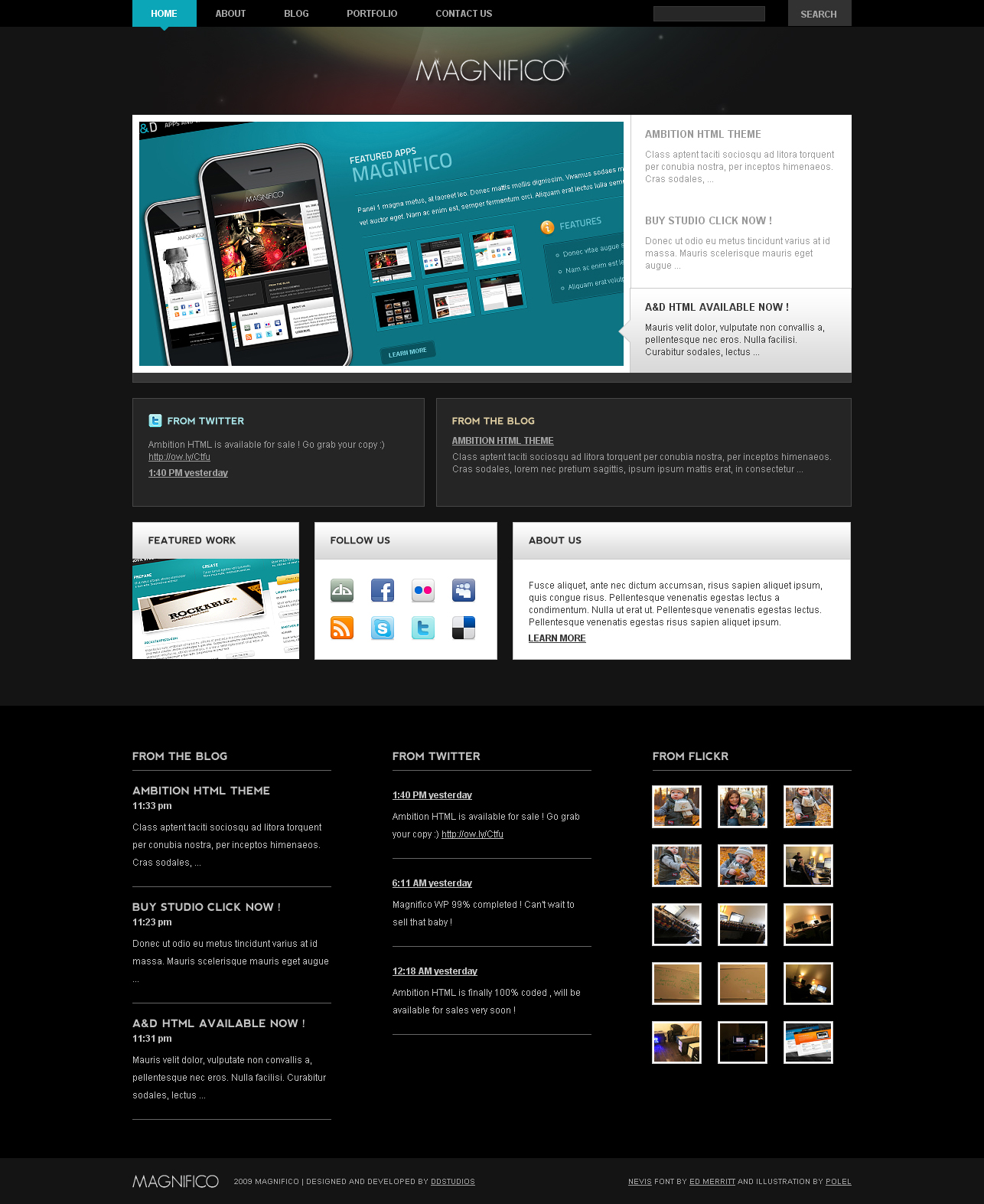 Magnifico Wordpress Theme