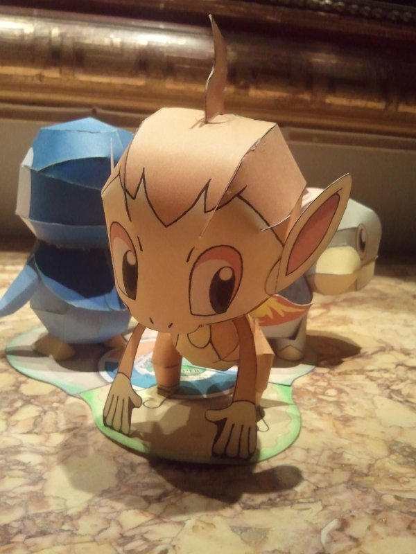 Chibi Chimchar Papercraft by HyakusBubble on DeviantArt