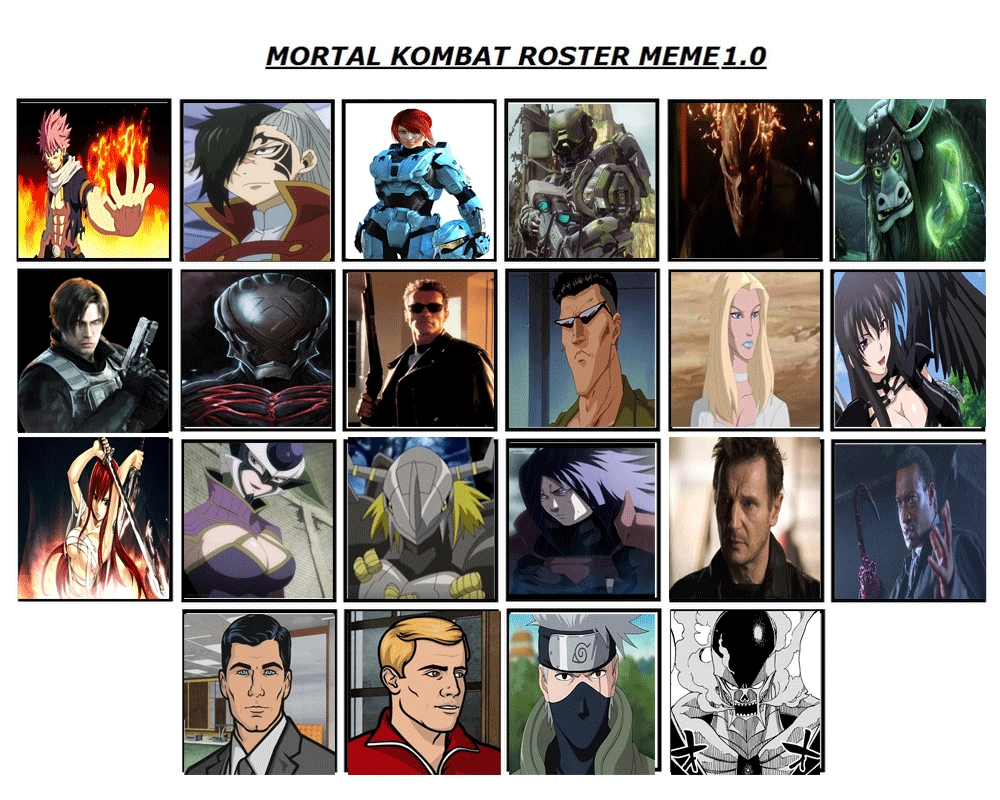 Custom Mk Roster Mortal Kombat Roster by JackSkellington416 on DeviantArt