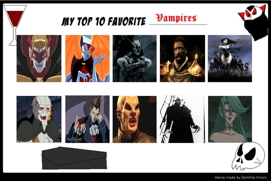 My Top 10 Favorite Animated Vampires