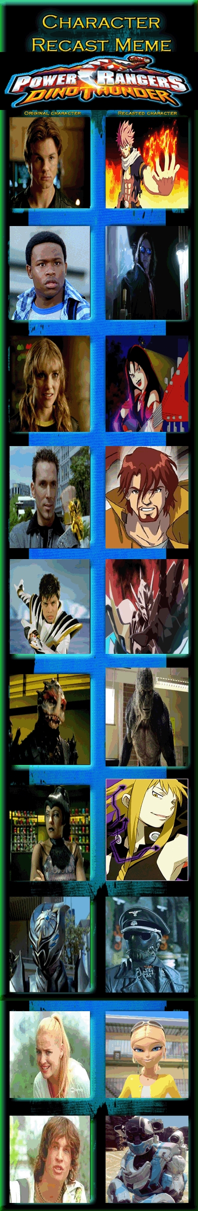 Power Rangers: Dino Thunder Recast