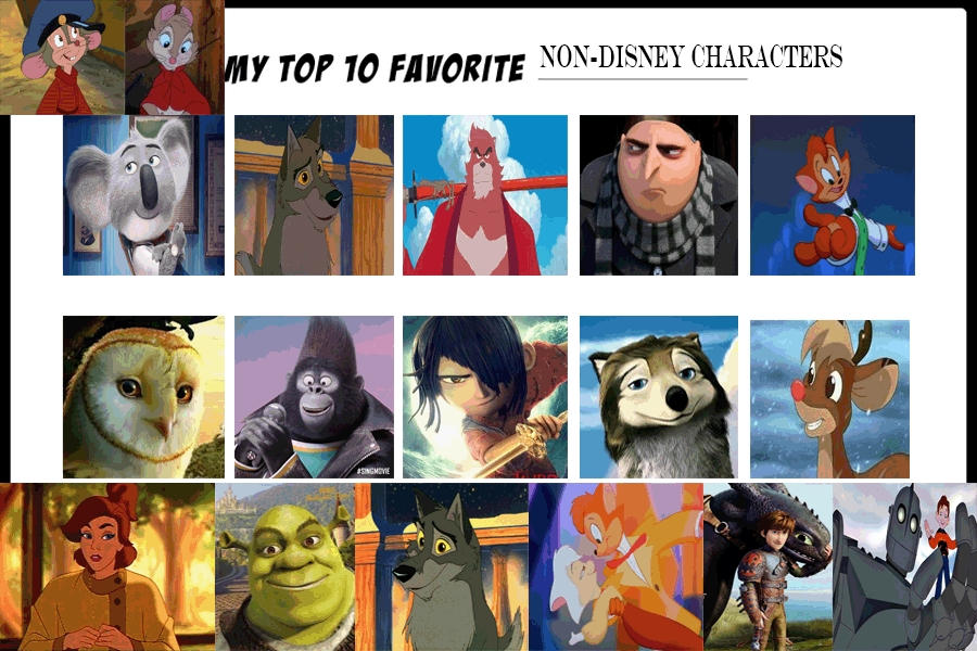 Top 10 Non-Disney/DreamWorks Male Movie Characters by JackSkellington416 on DeviantArt Top 10 Non-Disney/DreamWorks Male Movie Characters by JackSkellington416 on DeviantArt