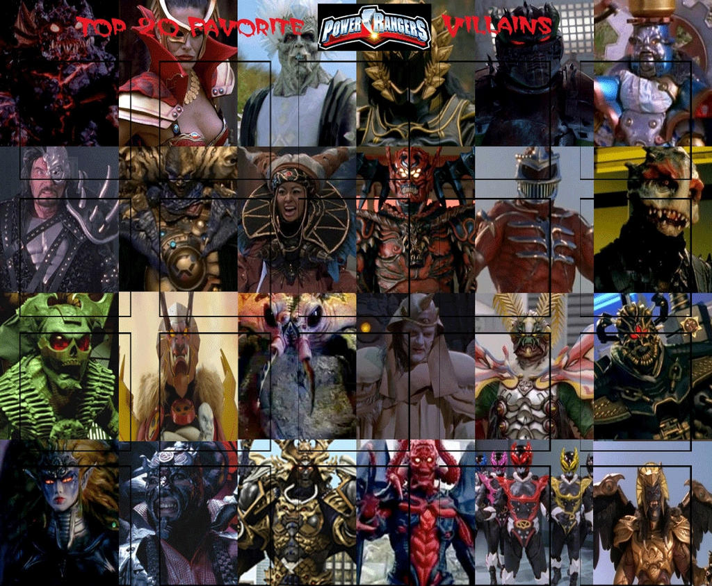 Top 20 Favorite Power Rangers Villains Meme by JackSkellington416 on ...