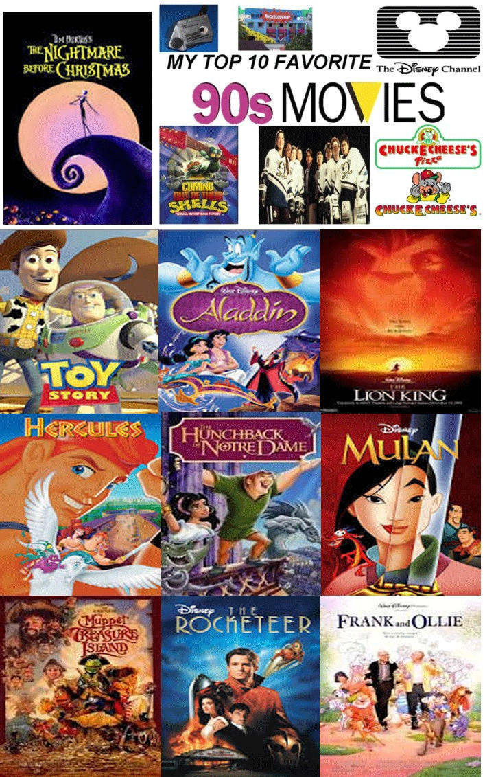 Grafico mosaico Travieso My Top 10 Favorite 90's Disney Movies by JackSkellington416 on DeviantArt