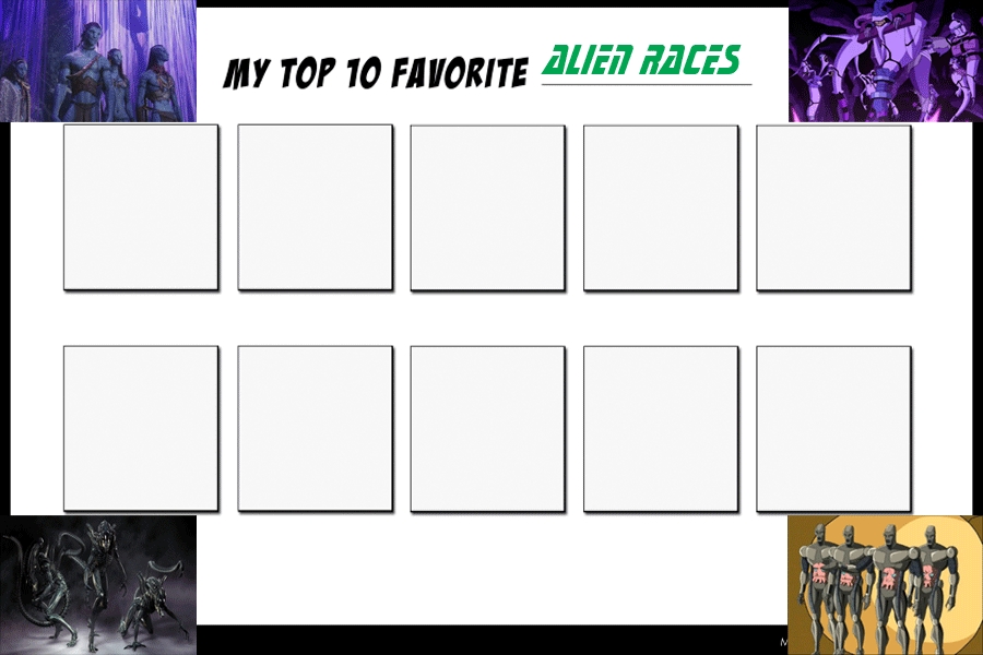 Top 10 Favorite Alien Races Meme by JackSkellington416 on DeviantArt
