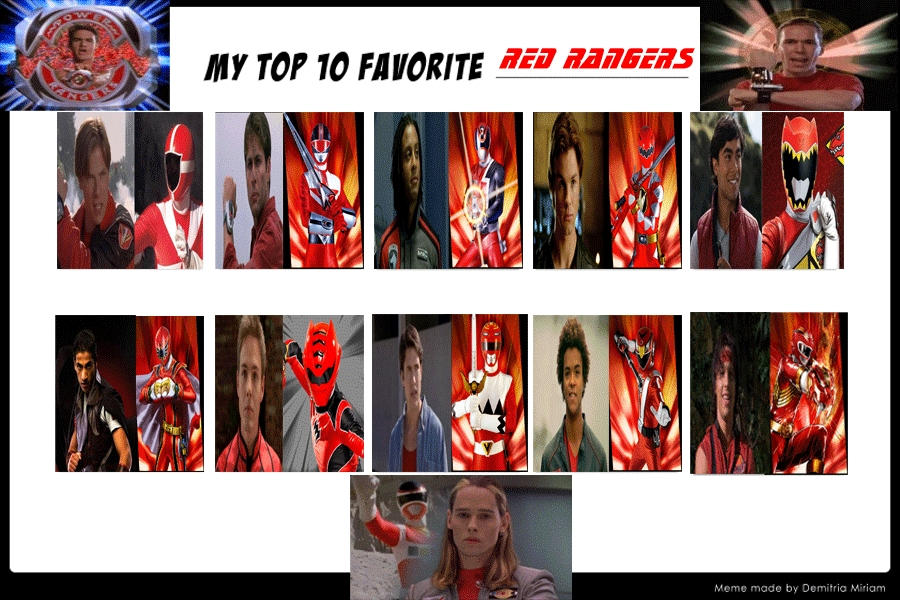 My Top 10 Favorite Red Rangers by JackSkellington416 on DeviantArt