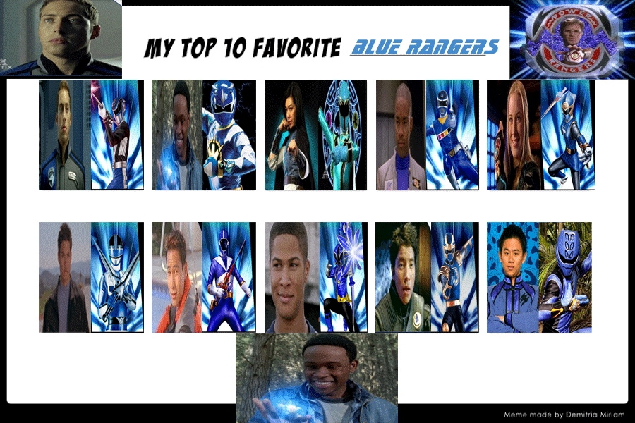 My Top 10 Favorite Blue Rangers by JackSkellington416 on DeviantArt