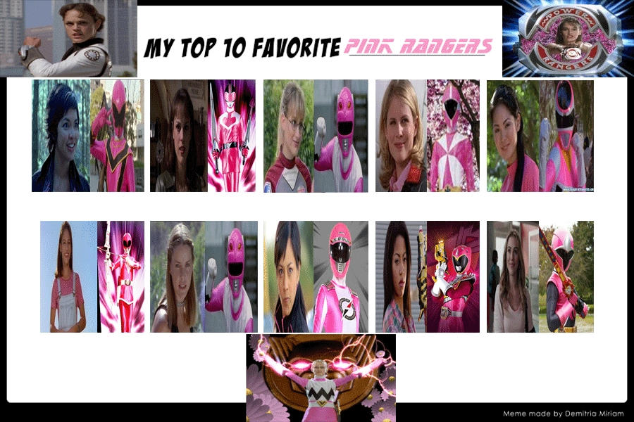 My Top 10 Favorite Pink Rangers by JackSkellington416 on DeviantArt