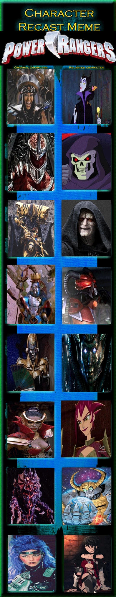 Power Rangers Villains Recast by JackSkellington416 on DeviantArt