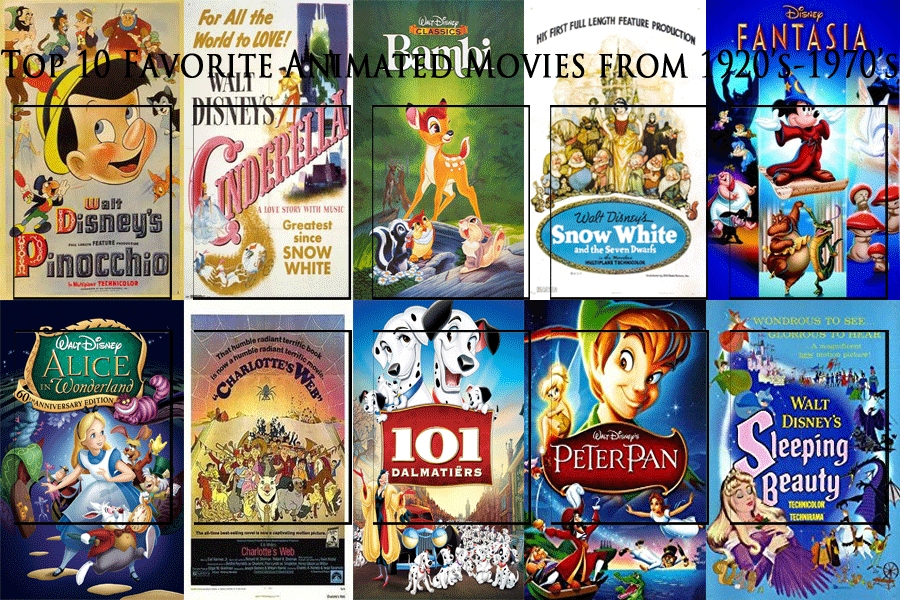 Top 10 Animated Movies of the 1920's-1970's by JackSkellington416 on DeviantArt Top 10 Animated Movies of the 1920's-1970's by JackSkellington416 on DeviantArt