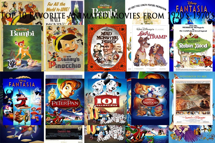 My Top 10 Animated Movies of the 1920's-1970's by JackSkellington416 on DeviantArt My Top 10 Animated Movies of the 1920's-1970's by JackSkellington416 on DeviantArt