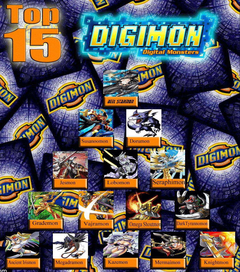 Top 15 Favorite Digimon (4) by JackSkellington416 on DeviantArt