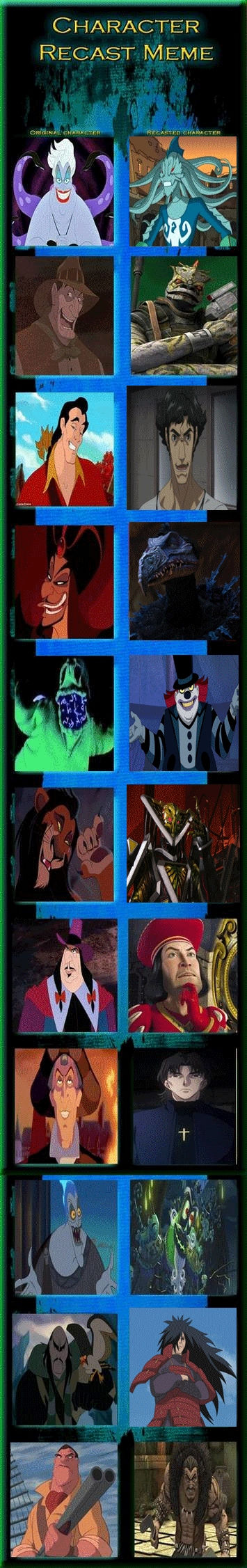 Renaissance Disney Villains Recast by JackSkellington416 on DeviantArt