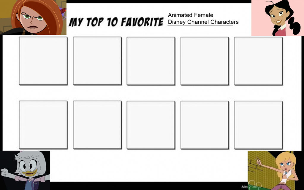 Top 10 Animated Female Disney Tv Characters Meme By Jackskellington416 On Deviantart Top 10 Animated Female Disney Tv Characters Meme By Jackskellington416 On Deviantart
