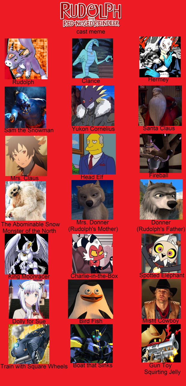 Mty Rudolph My Rudolph the Red-Nosed Reindeer Cast by JackSkellington416 on DeviantArt