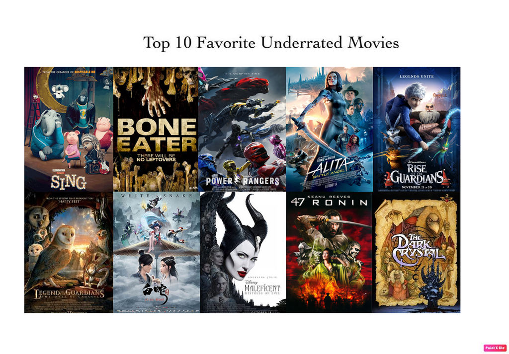 My Top 10 Favorite Underrated Movies by JackSkellington416 on DeviantArt