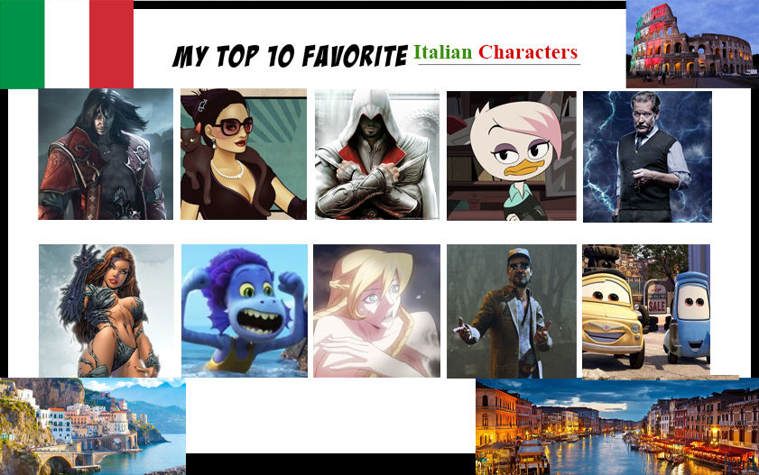My Top 10 Favorite Italian Characters by JackSkellington416 on DeviantArt
