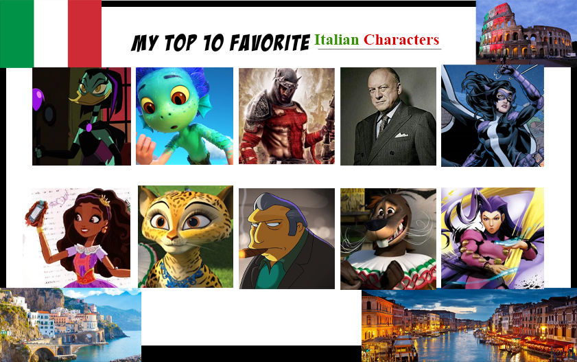 Serene Characters With Italian Accents, Capture Illustration Serene Characters With Italian Accents, Capture Illustration