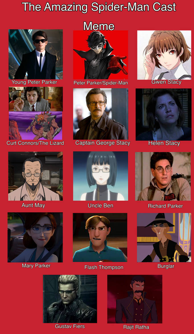 My The Amazing Spider-Man Cast by JackSkellington416 on DeviantArt