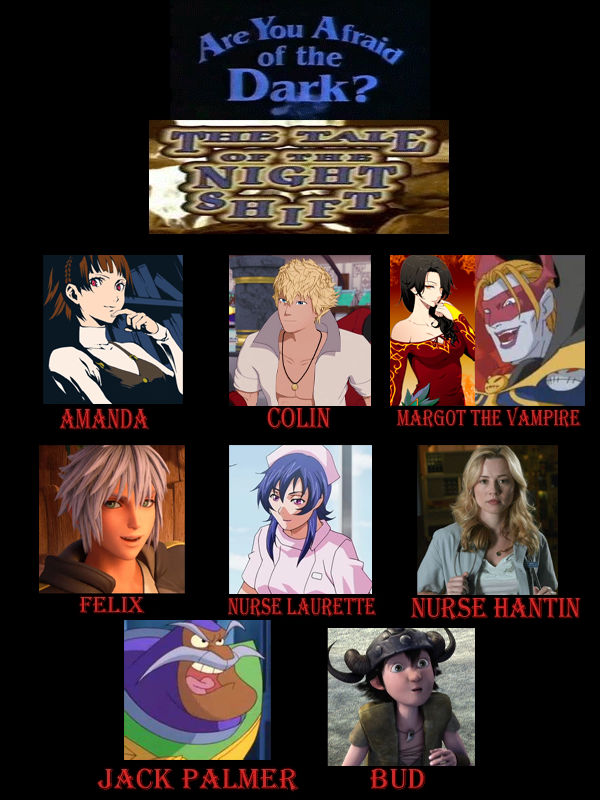 My Tale Of The Night Shift Cast By JackSkellington416 On DeviantArt My tale of the night shift cast by jackskellington416 on deviantart