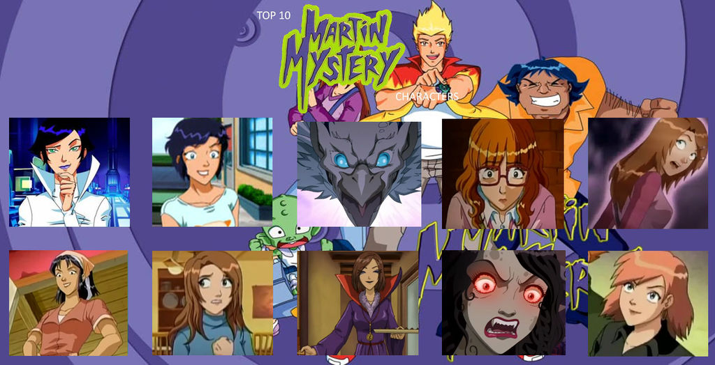 My Top 10 Martin Mystery Females by JackSkellington416 on DeviantArt