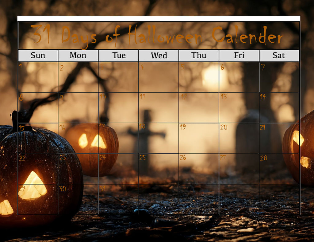 31 Days Of Halloween Calendar Meme By JackSkellington416 On DeviantArt 31-days-of-halloween-calendar-meme-by-jackskellington416-on-deviantart