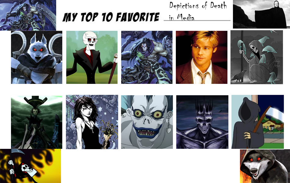 Death Based Characters My Top 10 Favorite Depictions of Death by JackSkellington416 on DeviantArt