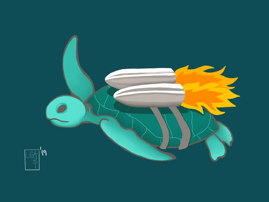 Rocket Turtle by legendarydestinydeer on DeviantArt