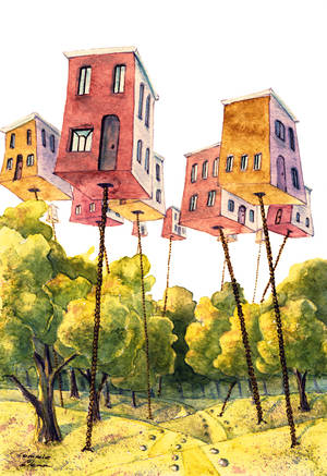 Flying city by TommieGlenn Flying city by TommieGlenn