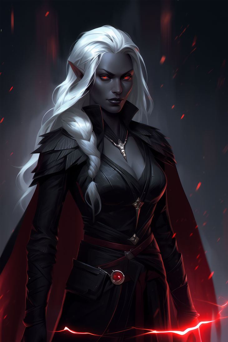 Malice, the Drow Wizard by CptLande on DeviantArt