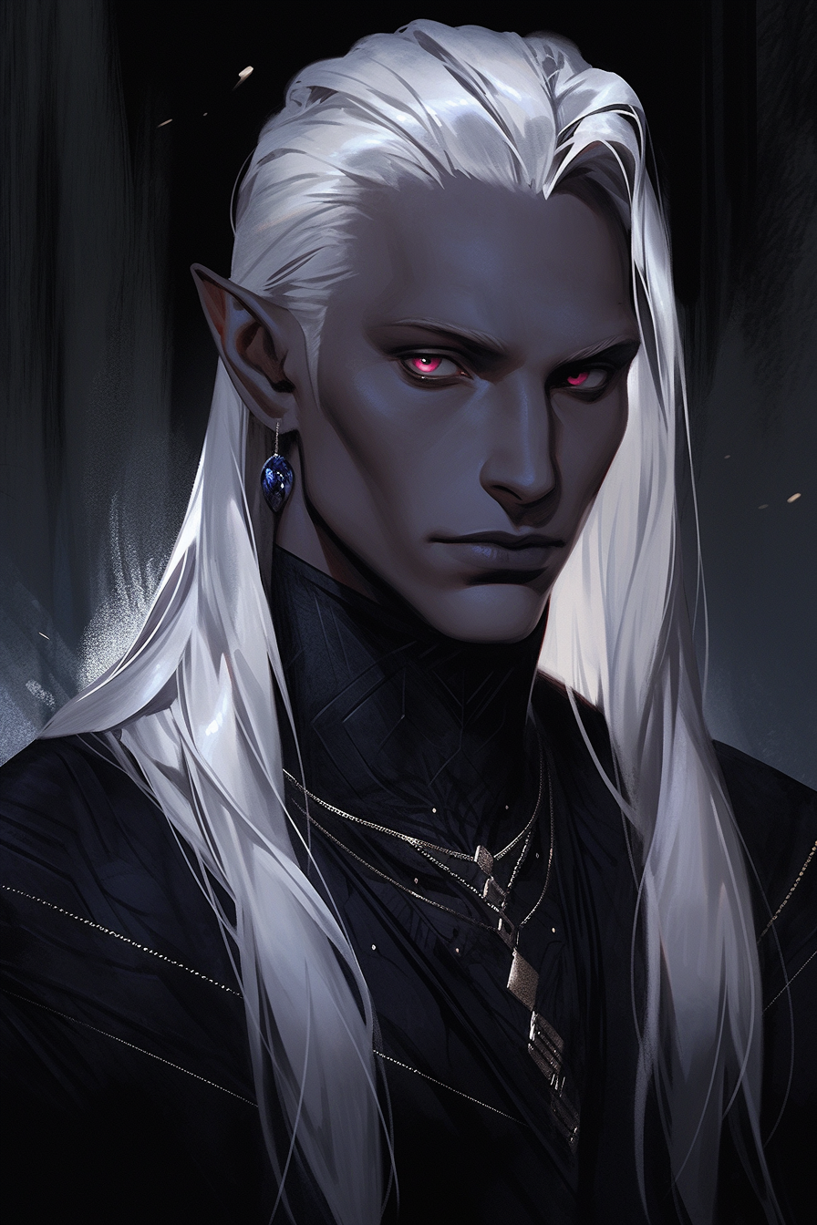 Erevan Duskwoven, the Drow Wizard by CptLande on DeviantArt
