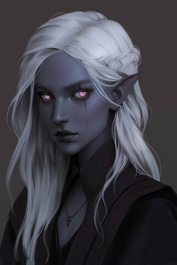 Zeerith, the Blue Eyed Drow by CptLande on DeviantArt
