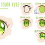 HOW I COLOR EYES | free step-by-step + P2U file