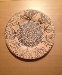 Mandala on a plate