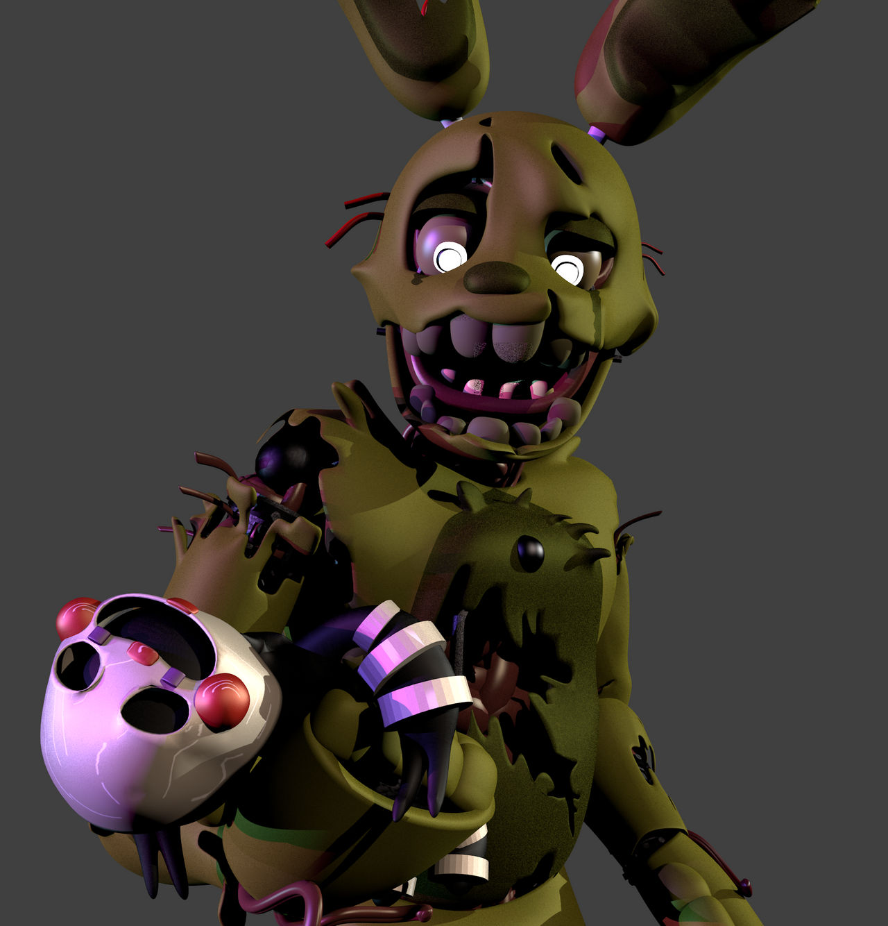 Ann nick's springtrap model full reveal by Some-geeky-animator on ...