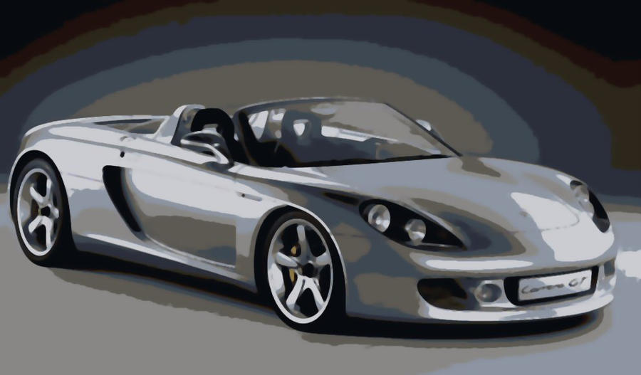 Porsche Carrera GT Paint By Number Art Kit