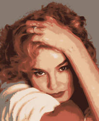 Jessica Lange Paint By Number Art Kit