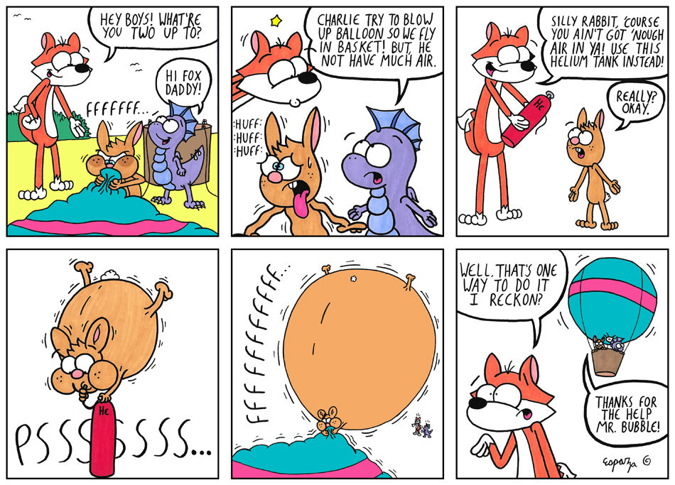 Fox Inflation Bubble Fox - Rabbit Inflation by RudyFoxChubbyArts on DeviantArt