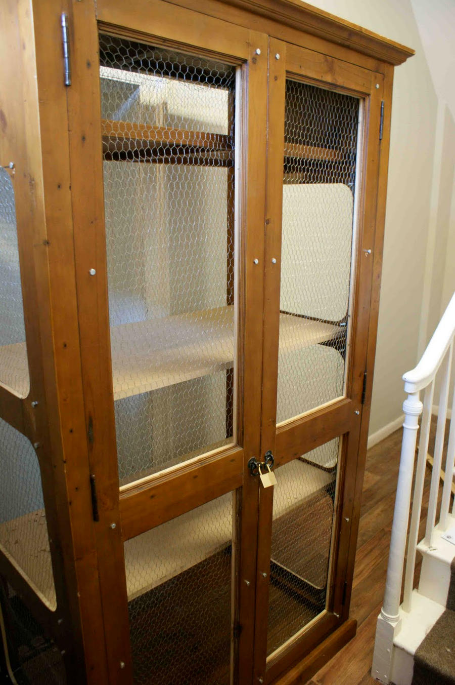 Antique wardrobe adapted