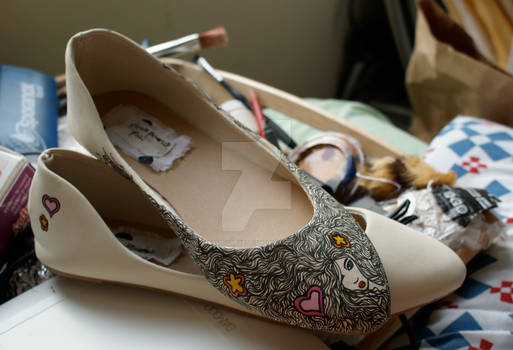 Hand Painted Shoes - Girly