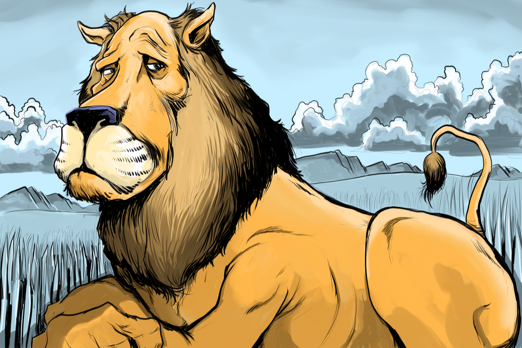 receding hair lion by thehorribleman on DeviantArt